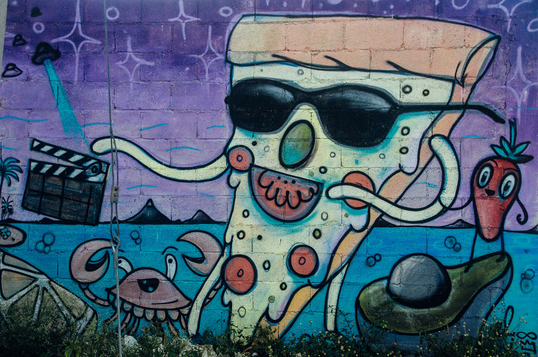 Street Art Sponge Bob Tulum