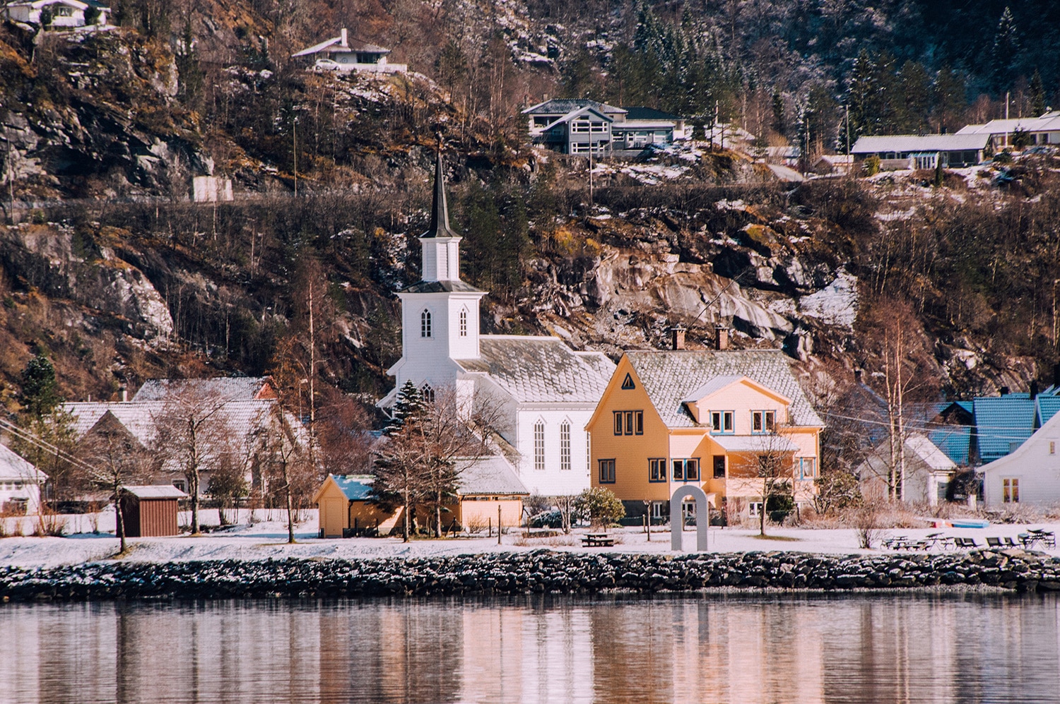 Eglise Fjord Norvege